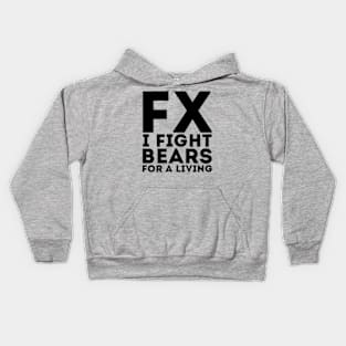 I Fight Bears Kids Hoodie